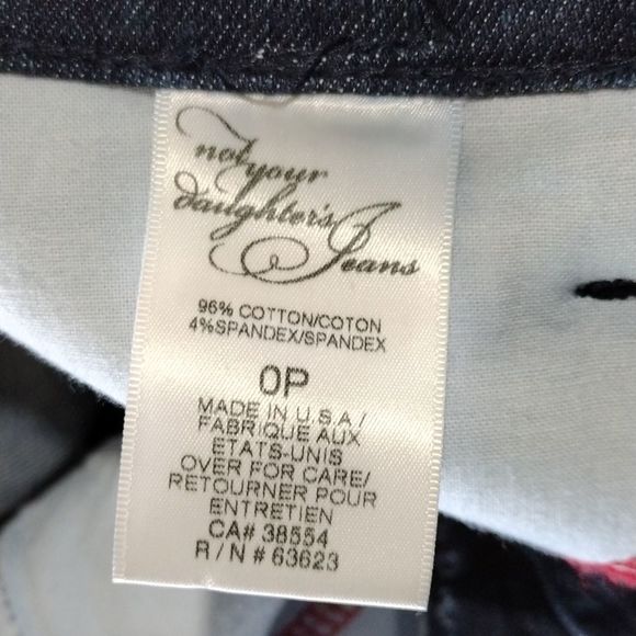 NYDJ Cotton Cropped Button Hem Denim Jeans - Picture 11 of 14